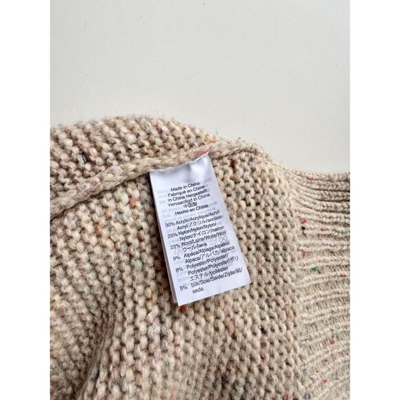 MADEWELL Donegal Funfetti flecked wide sleeve sweater Sweater, Size M - Picture 14 of 16